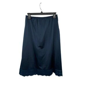 Vintage Lorraine Half Slip Womans Tall Med Used Dark Blue